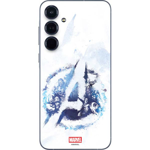 Marvel Avengers Blue Logo Galaxy A35 5G Skin